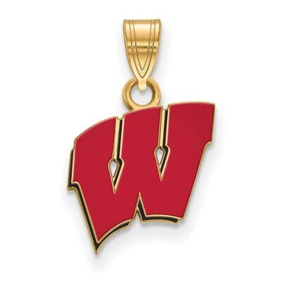 University of Wisconsin Small Enamel Pendant Gold-plated Silver GP031UWI, MPN: GP031UWI, 8867749347…