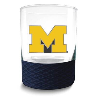 Collegiate Univeristy of Michigan Commissioner Rock Glass GM26096-UM, MPN: GM26096-UM, 737538450556