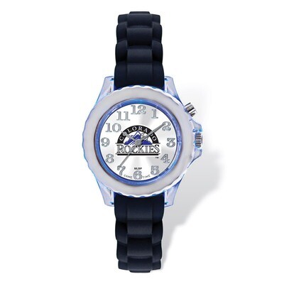 Colorado Rockies Flash Black Watch Strap Youth XWM2297, MPN: XWM2297, 846043151435