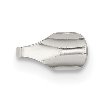7 x 3.75mm Round Solder Flush Endcap Sterling Silver SS3653, MPN: SS3653,