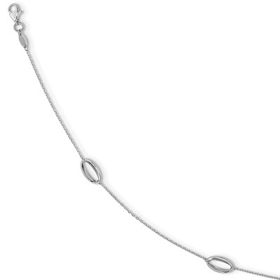 Leslie&#39;s 1 inch Extender Anklet 14k Polished White Gold HB-LF1228-10, MPN: LF1228-10, 191101746147