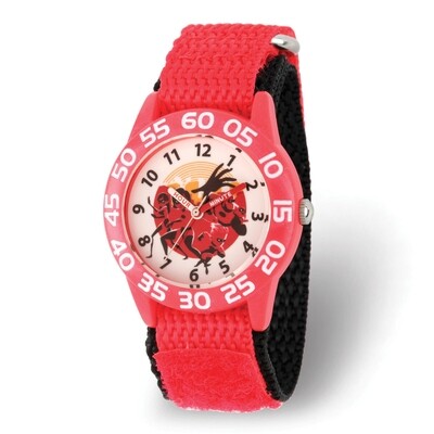 Disney Kids Incredibles 2 Red Nylon Band Time Teacher Watch  XWA5837, MPN: XWA5837, 842885105865