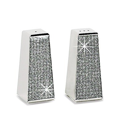 Nickel-plated Glitter Galore Salt &amp; Pepper Shakers GM9009, MPN: GM9009, 47105039771