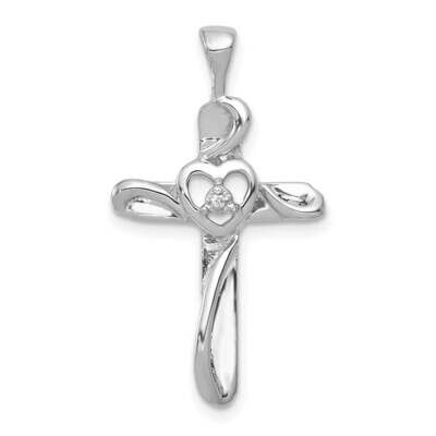 Aa Diamond Cross Pendant 14k White Gold PM4993-001-WA, MPN: PM4993-001-WA, 883957203591
