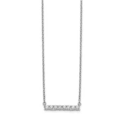Bar Necklace 14k White Gold Diamond PM3738-033-WA, MPN: PM3738-033-WA, 883957275055