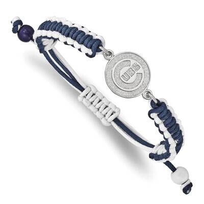 MLB Chicago Cubs Adjustable Cord Bracelet Stainless Steel ST514CUB, MPN: ST514CUB, 634401015709