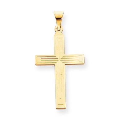 Cross Pendant 14k Gold Solid XR116, MPN: XR116, 886774151588