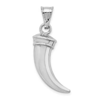 Polished Claw Pendant Sterling Silver Rhodium-plated QC9551, MPN: QC9551, 883957975122