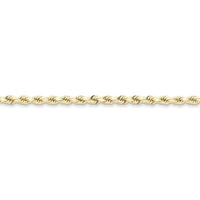 4mm Handmade Diamond-cut Rope Chain 18 Inch 10k Gold 10K030-18, MPN: 10K030-18, 886774085258