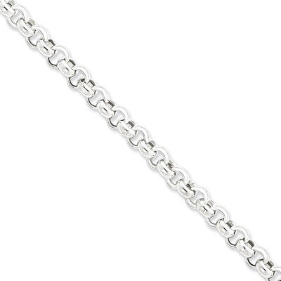 24 Inch 7.75mm Rolo Chain Sterling Silver QFC108-24, MPN: QFC108-24, 883957942056