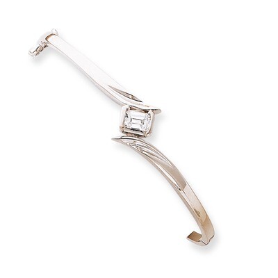 Bangle Bracelet Mounting 14k White Gold XB269, MPN: XB269,