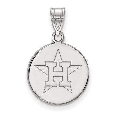 Houston Astros Medium Disc Pendant Sterling Silver SS017AST, MPN: SS017AST, 886774627984