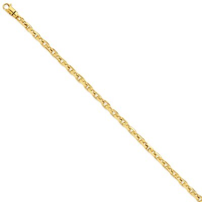20 Inch 4.5mm Hand-polished Link Necklace 14k Gold LK302-20, MPN: LK302-20, 883957217567