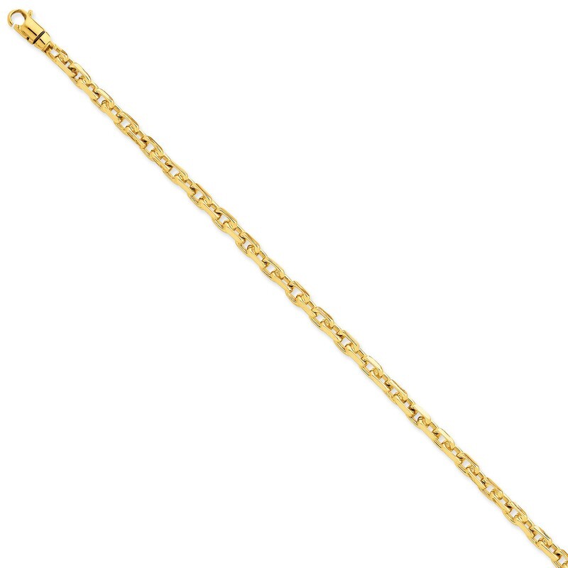 20 Inch 4.5mm Hand-polished Link Necklace 14k Gold LK302-20, MPN: LK302-20, 883957217567