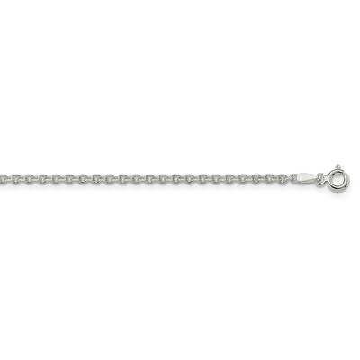 2.1mm Diamond-Cut Forzantina Cable Chain 26 Inch Sterling Silver QPE89-26, MPN: QPE89-26,