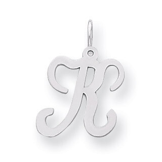 Stamped Initial K Charm Sterling Silver QC4163K, MPN: QC4163K, 883957133706