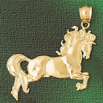 Dazzlers Jewelry Horse Pendant Necklace Charm Bracelet in Yellow, White or Rose Gold 1787, MPN: DZ-…