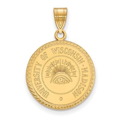 University of Wisconsin Large Crest Pendant Gold-plated Silver GP080UWI, MPN: GP080UWI, 886774955735