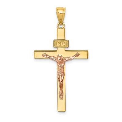 INRI Crucifix Pendant 14k Two-tone Gold C4763, MPN: C4763, 191101732737