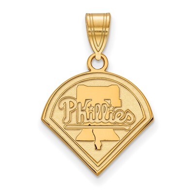 MLB Philadelphia Phillies Medium Pendant Gold-plated Sterling Silver GP002PHI, MPN: GP002PHI, 88677…