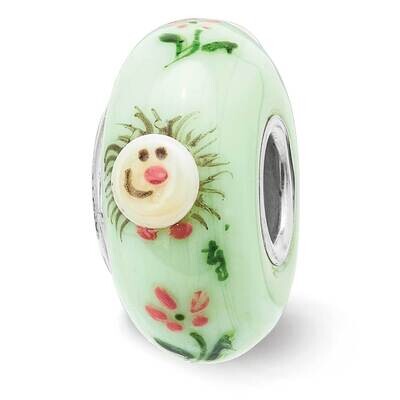 Hattie Hedgehog Fenton Glass Bead Sterling Silver Hand Painted QRS3885, MPN: QRS3885, 19727658630