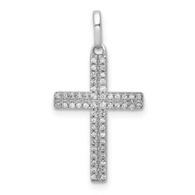 1/6Ct. Diamond Cross Pendant 14k White Gold PM5058-016-WA, MPN: PM5058-016-WA, 883957475110