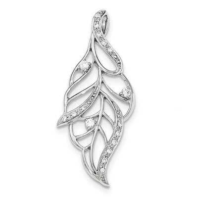 Polished CZ Slide Sterling Silver QP4158