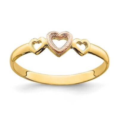Tt Rose Yellow Gold Hearts Ring 14k Gold K3899, MPN: K3899, 637218030927
