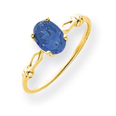 Tanzanite Ring 14k Gold 7x5mm Oval Y4654T, MPN: Y4654T, 883957563398