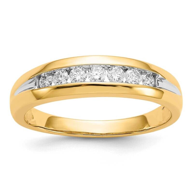 Rhodium Diamond Mens Ring 14k Yellow Gold RM5780-033-YA, MPN: RM5780-033-YA, 883957386829