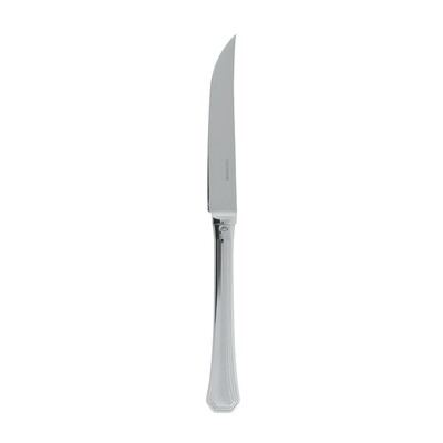 Sambonet deco steak knife hollow handle orfevre 9 1/8 inch - silverplated on 18/10 stainless steel,…