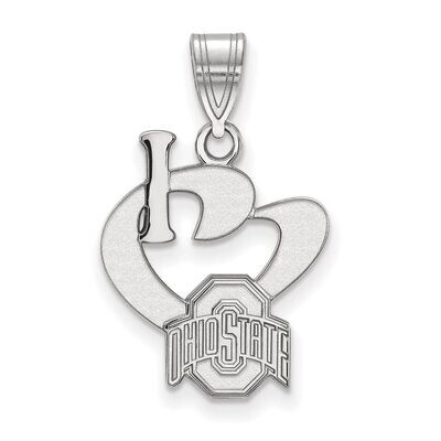 Ohio State University Large I love Logo Sterling Silver SS020OSU, MPN: SS020OSU, 886774693347