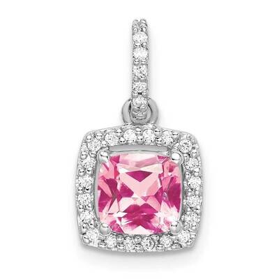 Pink Tourmaline &amp; Diamond Pendant 14k White Gold PM8469-PT-013-WA, MPN: PM8469-PT-013-WA,