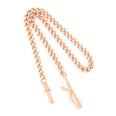 Charles Hubert Rose Finish Brass 14.5In Pocket Watch Chain XWA3325, MPN: XWA3325, 811233017181