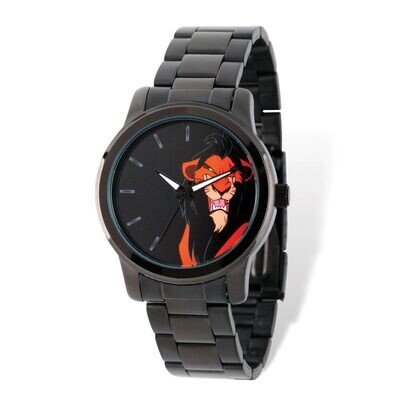Disney Black-plated Lion King Scar Watch Adult Size XWA6171, MPN: XWA6171, 843231084063