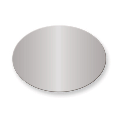 1 1/4 x 1 3/4 Oval Polished Aluminum Plates-Sets of 6  GM3719-PA, MPN: GM3719-PA,