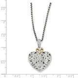 1/10ct. Diamond Vintage 18 Inch Necklace Sterling Silver &amp; 14k Gold QTC510, MPN: QTC510, 8839575042…