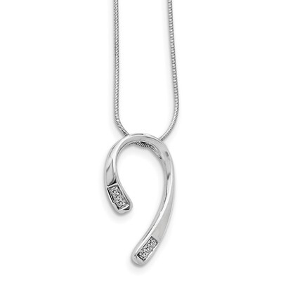 Necklace Diamond Sterling Silver QW290-18, MPN: QW290-18, 886774234205