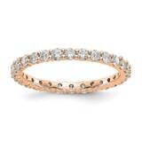 SI1/SI2 G H I Shared Prong Eternity Band 14k Rose Gold Lab Grown Diamond ET0001-100-85RLG, MPN: ET0…