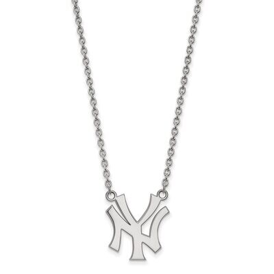 New York Yankees Large Pendant with Necklace Sterling Silver SS052YAN-18, MPN: SS052YAN-18, 8867746…