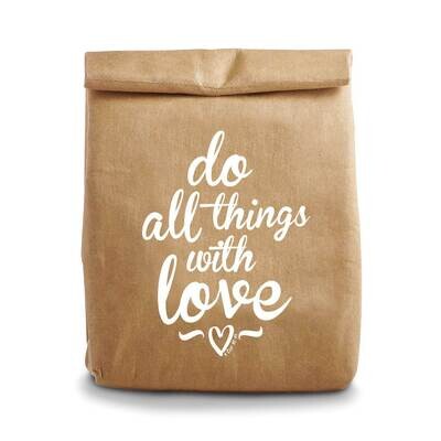 Washable Lunch Cooler Bag DO ALL THINGS WITH LOVE GM23111, MPN: GM23111, 886083608704