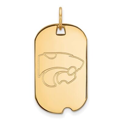 Kansas State University Small Dog Tag 10k Yellow Gold 1Y027KSU, MPN: 1Y027KSU, 886774813950