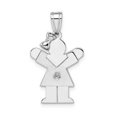 VS Diamond Kid Pendant 14k White Gold XK434VS, MPN: XK434VS, 883957237459