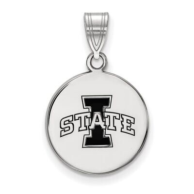 Iowa State University Medium Enamel Disc Pendant Sterling Silver SS043IAS, MPN: SS043IAS, 886774686…