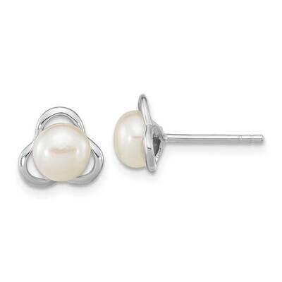 6-7mm White Button Fwc Pearl Post Earrings Sterling Silver Rhodium-Plated QE16337, MPN: QE16337, 19…