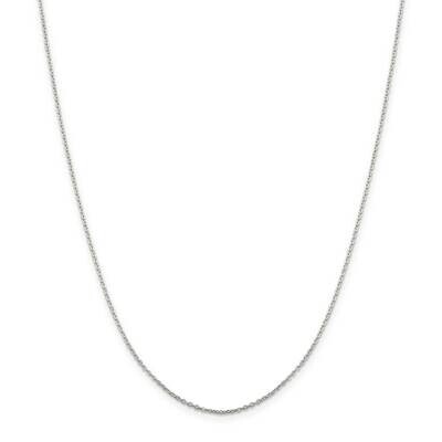 1mm Flat Link Cable Chain with 2 Inch Extender 18 Inch Sterling Silver QPE77E-18, MPN: QPE77E-18, 1…