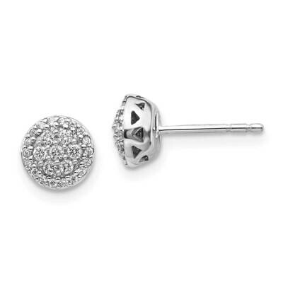 Cluster Earrings 14k White Gold Diamond EM5461-025-WA, MPN: EM5461-025-WA, 883957273136