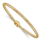 Leslie&#39;s Mesh Stretch Bracelet 14k Gold Polished HB-LF1127, MPN: LF1127, 191101395000