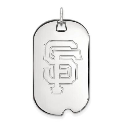 San Francisco Giants Large Dog Tag 14k White Gold 4W027GIT, MPN: 4W027GIT, 886774845067