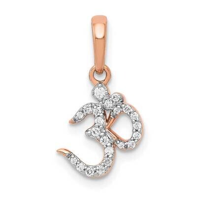 Om Pendant 14k Gold Diamond PM4089-010-RA, MPN: PM4089-010-RA, 883957824178